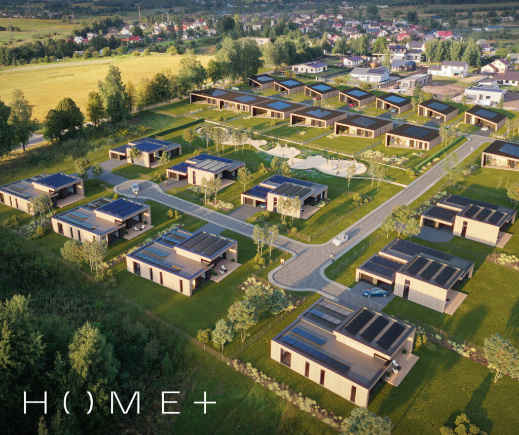 Home plus (Kolektyvo g. 33, 35, 37, 39, 41, 43, 45, 47, 49, 51, 53, 55, 57, 59, 61, 63, 67, 69, 71, 73, 75, 77, 79, 81, Nemėžis) - Private house community - visualization