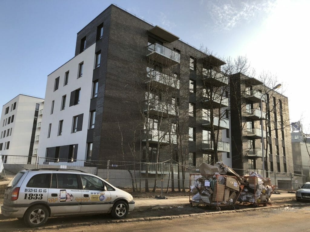 Paparčių namai 1 etapas (Utenos g. 41A) - Multi apartment - construction photos