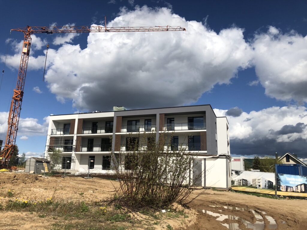 Simono namai (Simono Grunau g. 111) - Multi apartment - construction photos