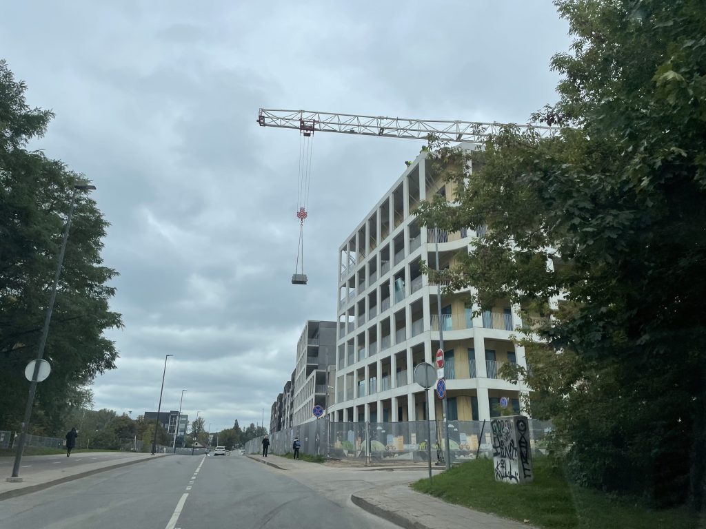 Naujasis Skansenas 6 etapas (Linkmenų g. 13) - Multi apartment - construction photos