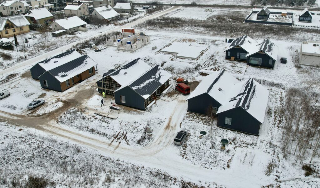 Fabriko g. namai (Fabriko g. 37, 37B, 37E, 37F, 37G,) - Row housing - construction photos