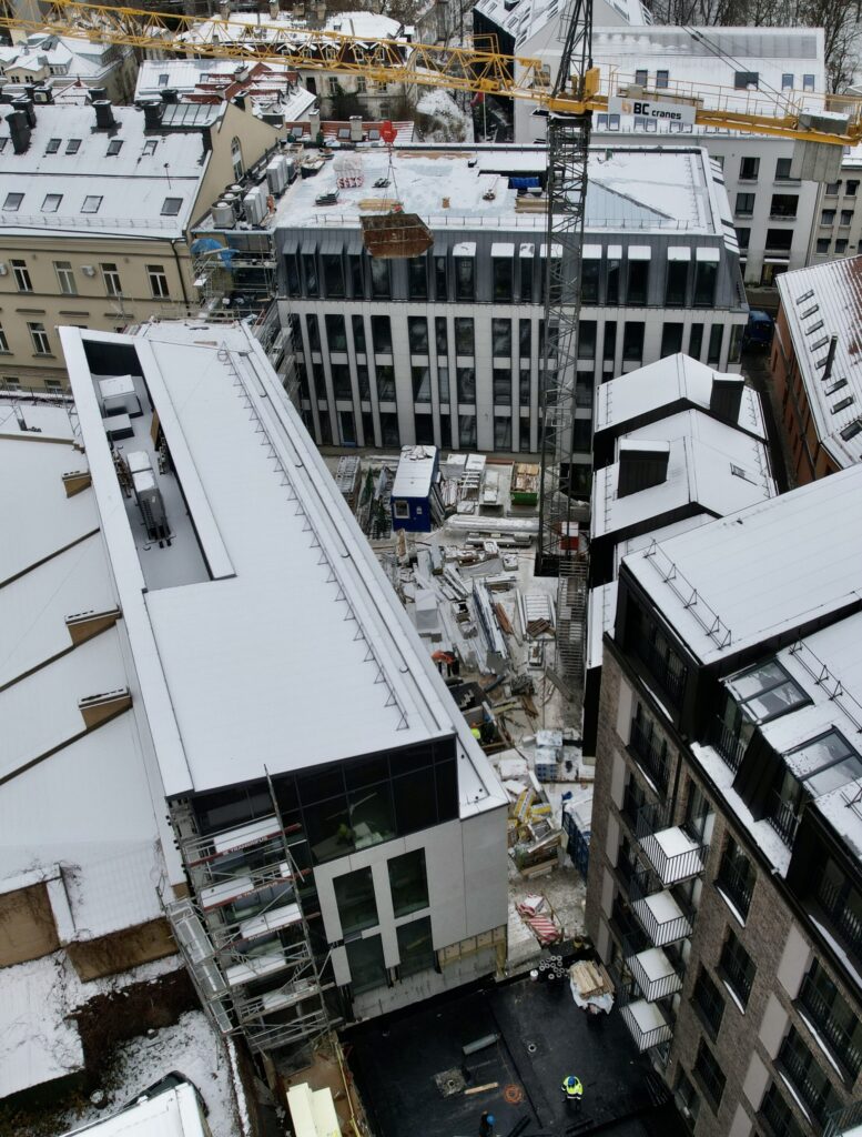 Lietuvos draudimo administracinis B10 (J. Basanavičiaus g. 10) - Multi apartment, Office center - construction photos