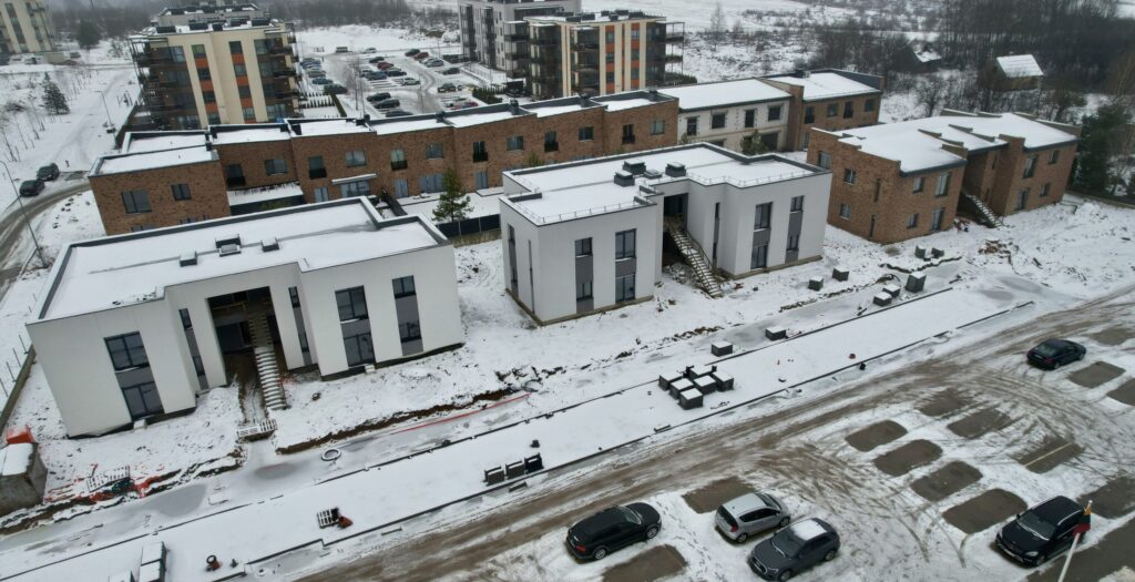 Naujasis Antakalnis Taurijos g. 45, 47, 49, 51, 53, 55 (Taurijos g. 45, 47, 49, 51, 53, 55) - Row housing - construction photos