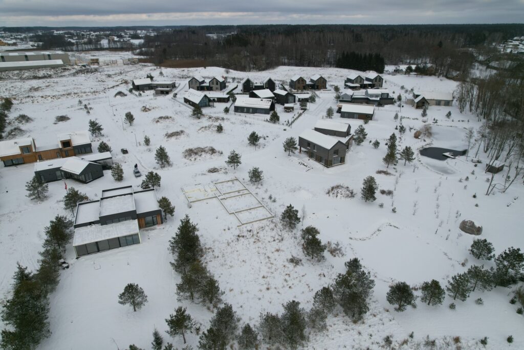 Versmių parkas (Versmių g. 2, 4, 6, 7, 8, 9, 10, 11, 12, 13, 15, 16, 17, 19 - 47) - Land plots, Private house community - construction photos