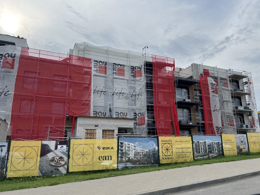 Saulės namai (Pilkalnio g. 5, 7) - Multi apartment - construction photos