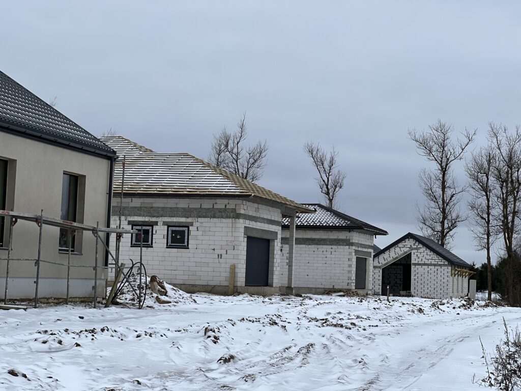 Vorupės namai (Papiškių g., Vorupės g.) (Vorupės g. 66, 68, 74, 76, Papiškių g. 45, 47, 49, 51) - Row housing - construction photos