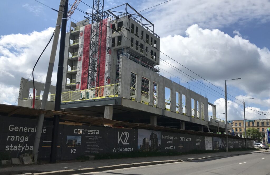 K22 (Kauno g. 22) - Office center - construction photos
