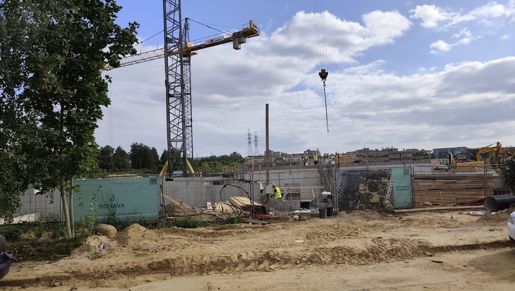 Green Wave 1 etapas (Jazmino, Melisos) (Pumpėnų g. 2) - Multi apartment - construction photos