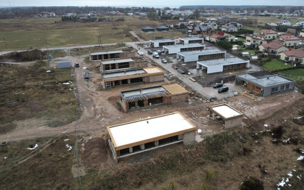 Garšvės slėnis (Pagaršvio aklg. ) - Private house community - construction photos