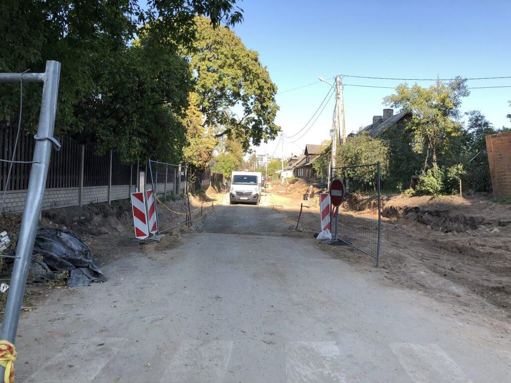Giedraičių ir S. Fino g. (Giedraičių g.) - Bike path, Street - construction photos