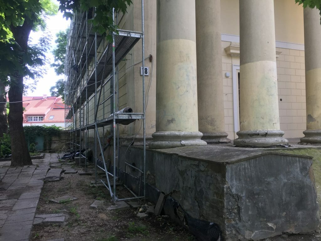 Evangelikų Reformatų bažnyčios komplekso rekonstrukcija (Pylimo g. 18) - Cultural center - construction photos