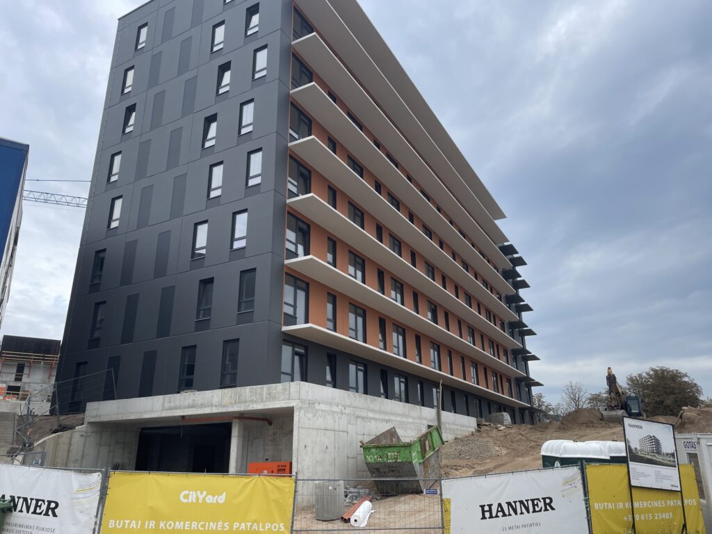 City Yard (Kareivių g. 2D) - Multi apartment - construction photos