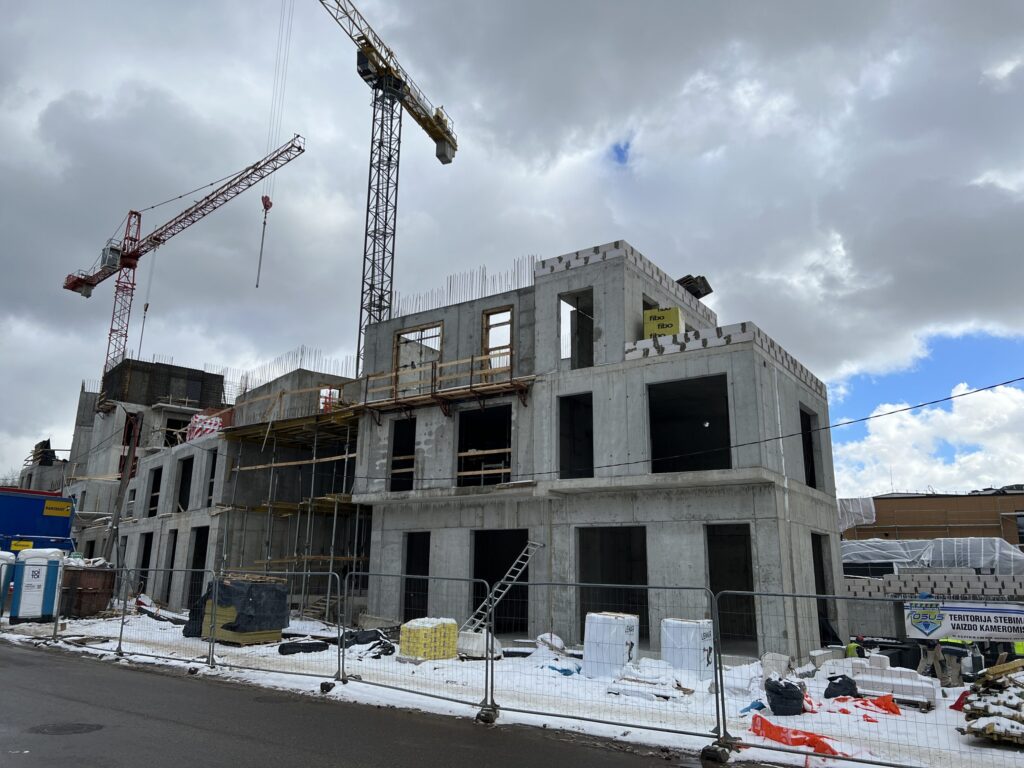 Žvėryno City (Paribio g. 12) - Multi apartment - construction photos