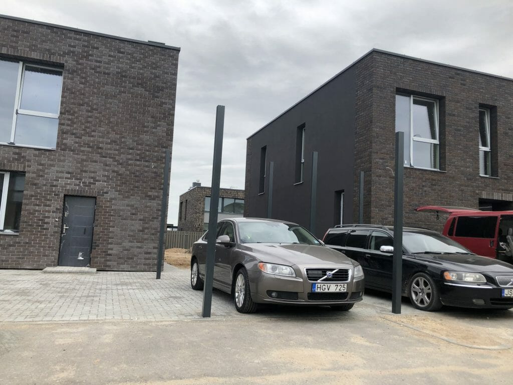 Herkaus alėjos (Notangos/Kulmo g.) - Row housing - construction photos