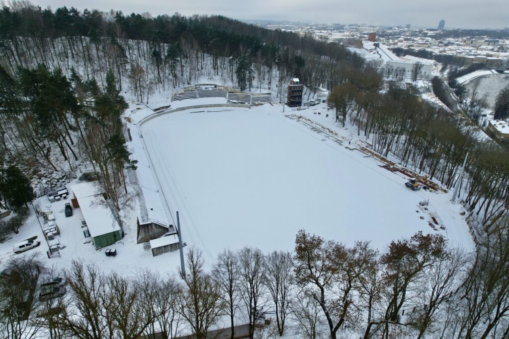 Kalnų parko stadionas (T. Kosciuškos g. 7) - Sports field or court - construction photos