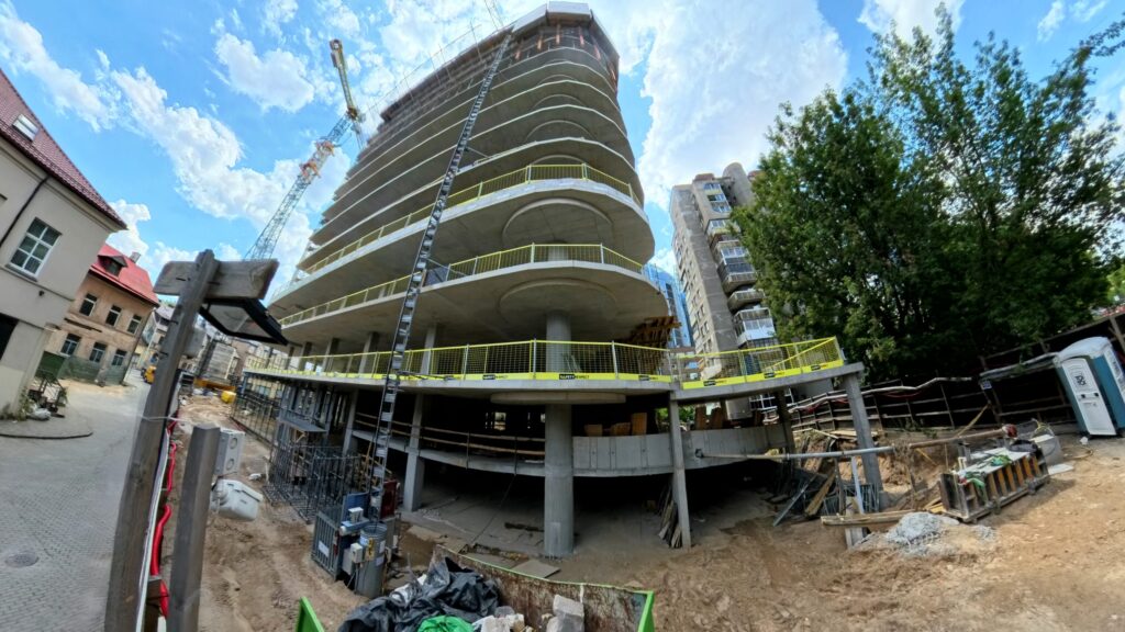 HERO (Lvivo g. 21) - Office center - construction photos