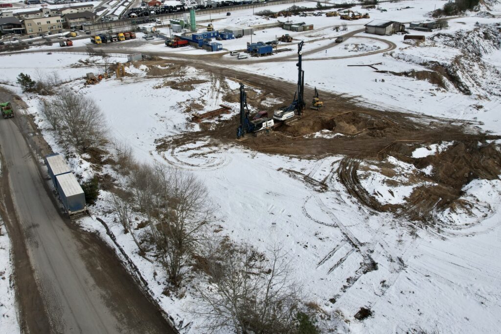 Vilniaus verslo parkas Gariūnų g. 1 etapas (Gariūnų g. 57) - Business park, Shopping center - construction photos