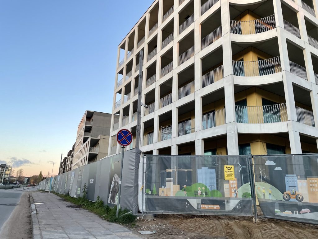 Naujasis Skansenas 6 etapas (Horizonto, Šiaurės, Saulynės, Vakario) (Linkmenų g. 13) - Multi apartment - construction photos