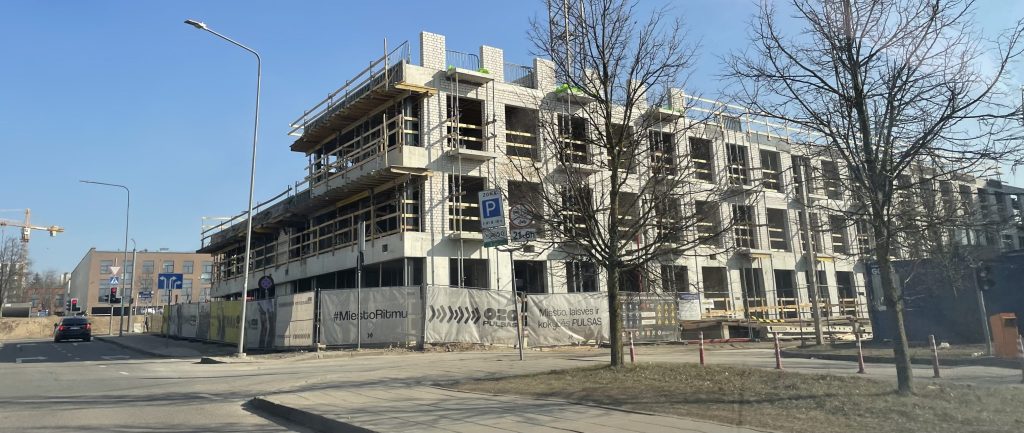 Ozo pulsas (Vito Gerulaičio g. 4) - Co-living, Viesnīca, Daudzdzīvokļu nams - būvdarbu attēli