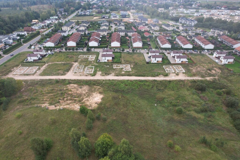 Klevinė (Šaltalankių g. 1, 3, 5, 7, 9, 11, Žvaigždžių g. 1, 2, 3, 4, 5, 6, 7, 8, 9) - Row housing - construction photos