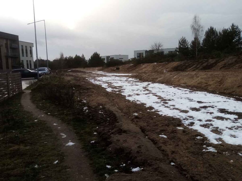 Gilužio g. (Gilužio g.) - Dviračių takas, Gatvė - statybų nuotraukos