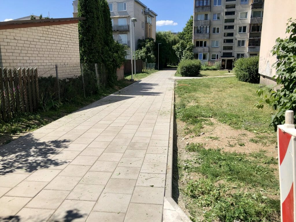 Žirmūnų trikampio modernizavimas (Tuskulėnų g.) - Bike path, Pedestrian path - construction photos