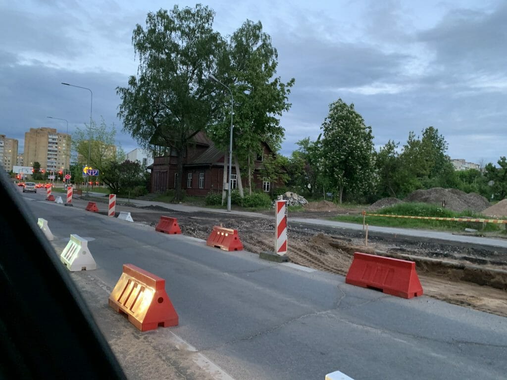 Žalgirio g. dviračių takas (Žalgirio g.) - Bike path - construction photos