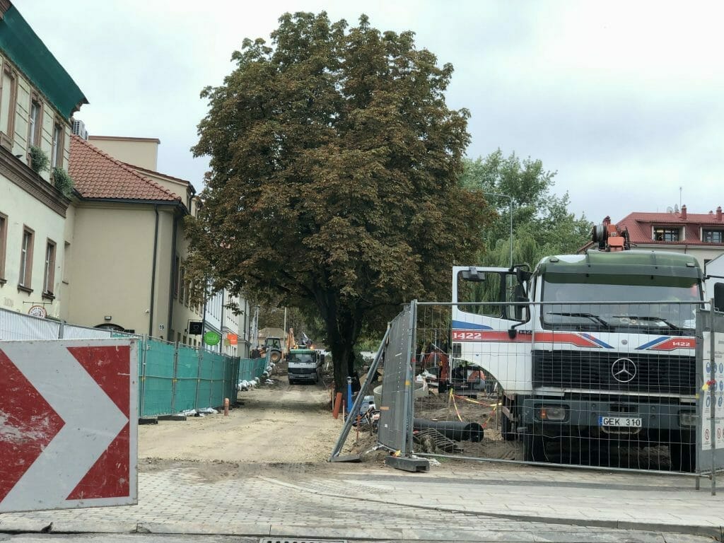 Vingrių šaltinių skveras (Vingrių g.) - Square - construction photos