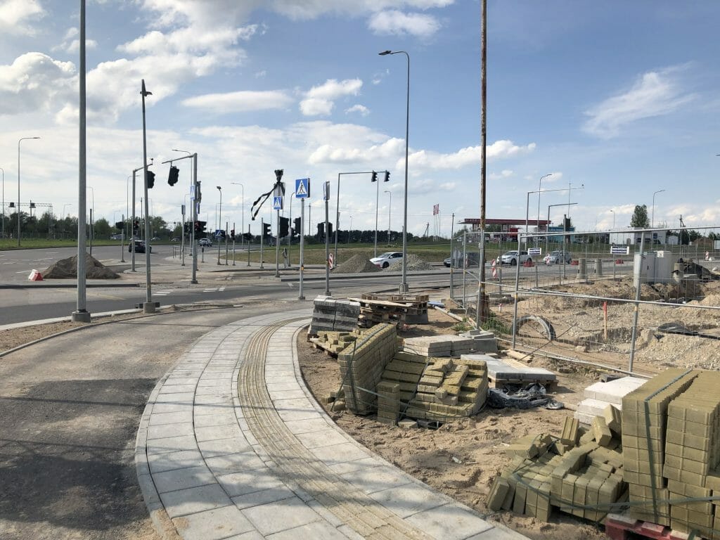 Požeminė perėja ties V. Pociūno g. (Pilaitės pr.) - Kõnnitee - ehituse fotod