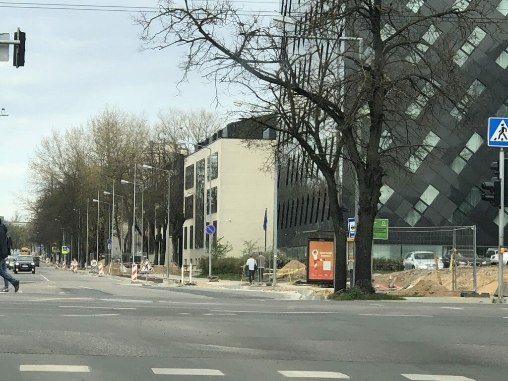 Rinktinės g. dviračių takas (Rinktinės g.) - Bike path - construction photos