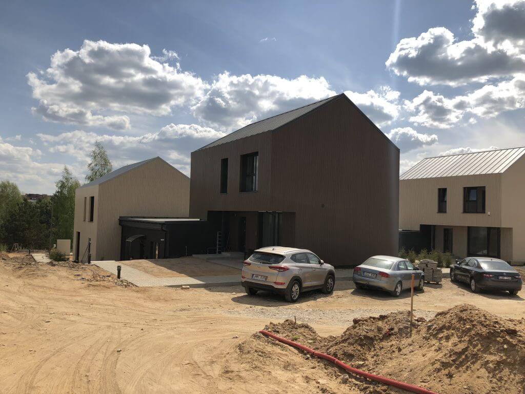 Voverės namų kvartalas (Piliavos g.) - Row housing - construction photos