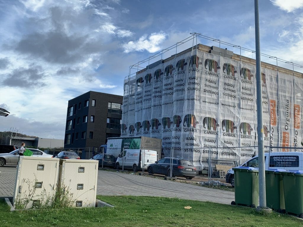 Lampėdžių vilos (Rimties skg. 5, 5A) - Multi apartment - construction photos