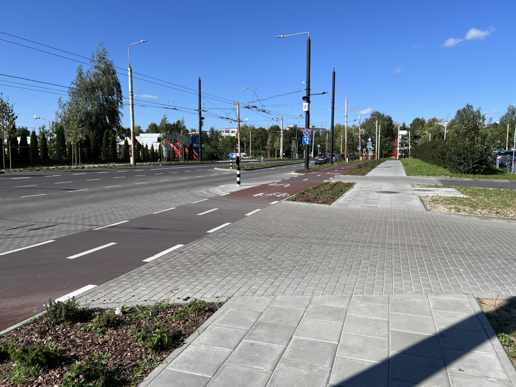 Viršilų g. nuo V. Lingio g. iki Justiniškių g. (Viršilų g.) - Bike path, Street - construction photos