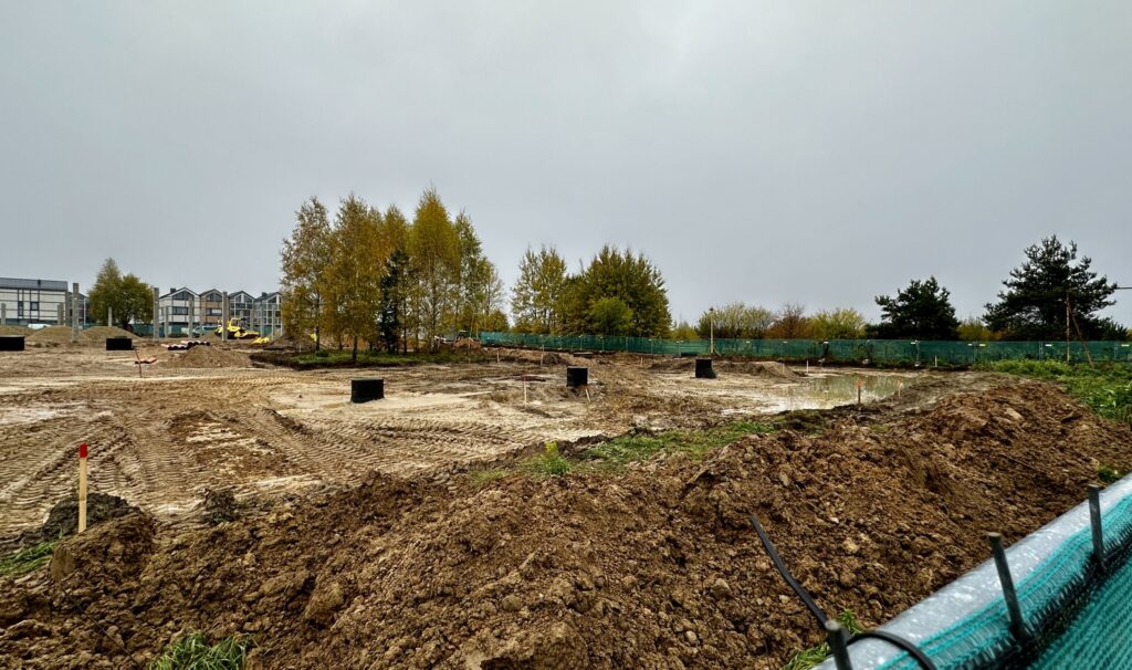 Estų g. 1 (Estų g. 1) - Baseins, Tirdzniecības centrs, Sporta būve - būvdarbu attēli