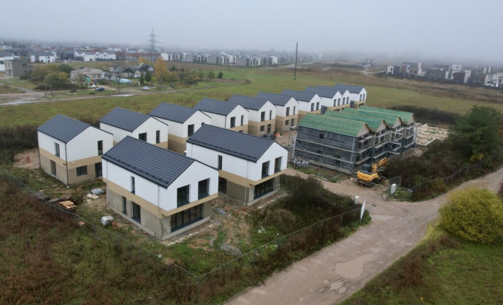Kalnėnų namai (Keltų g. 10, 12, 18) - Row housing - construction photos