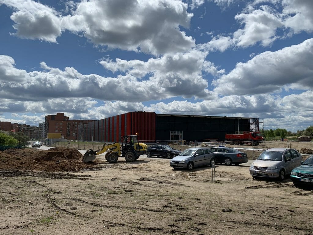 Rimi Pavilnionių g. (Pavilnionių g. 22) - Pārtikas veikals - būvdarbu attēli