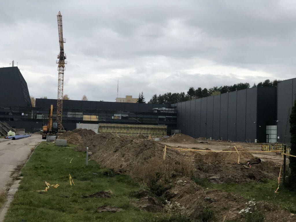 SEB arenos plėtra (Ąžuolyno g. 7) - Sports arena - construction photos