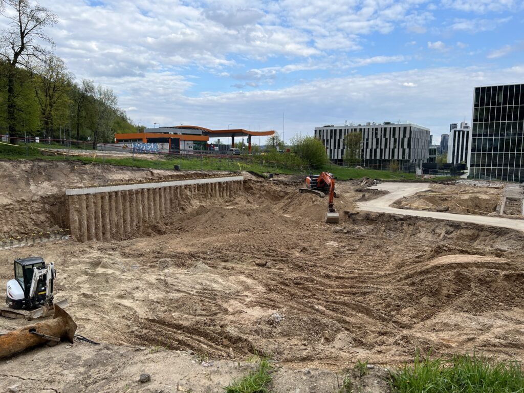 U128 (Ukmergės g. 128) - Daugiabutis - statybų nuotraukos