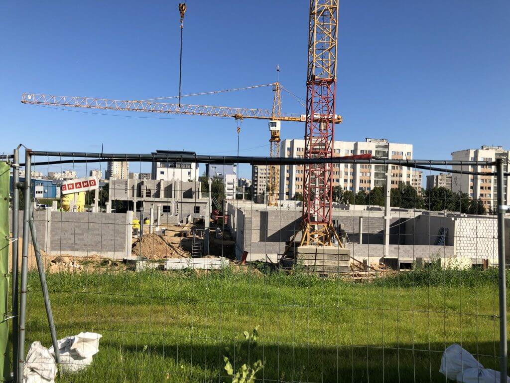 Gabijos gimnazijos priestatas (Pašilaičių g. 13) - Primary and secondary education - construction photos