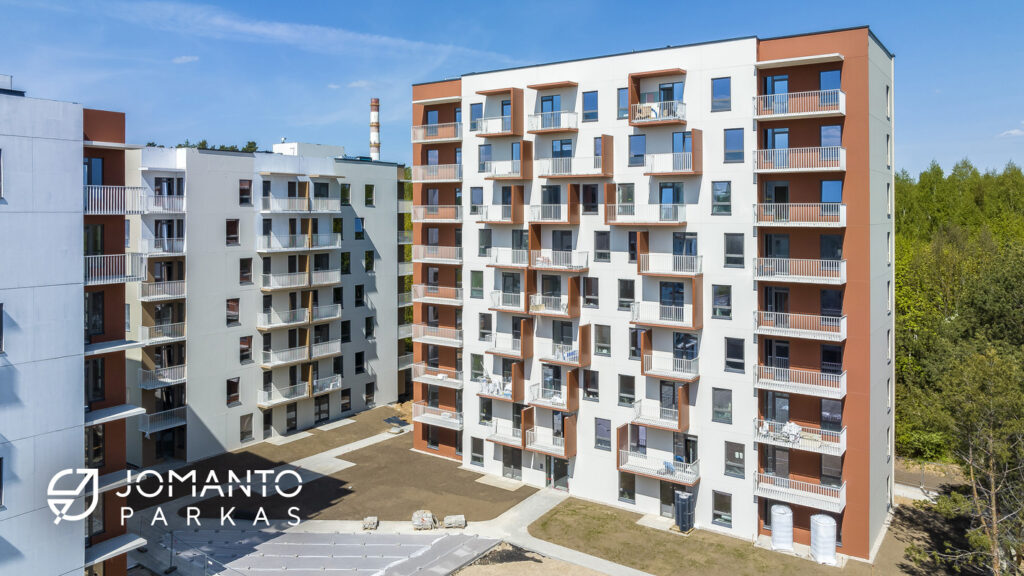 Jomanto parkas 1-2 etapai (Baltupio g. 61A) - Multi apartment - construction photos