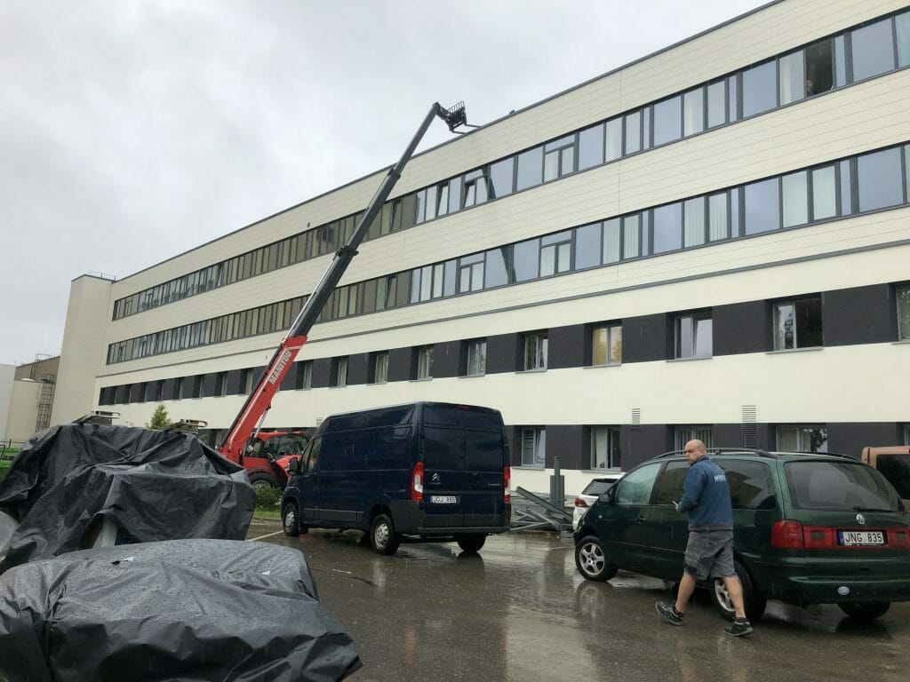 Antakalnio poliklinikos plėtra (Antakalnio g. 59) - Hospital - construction photos