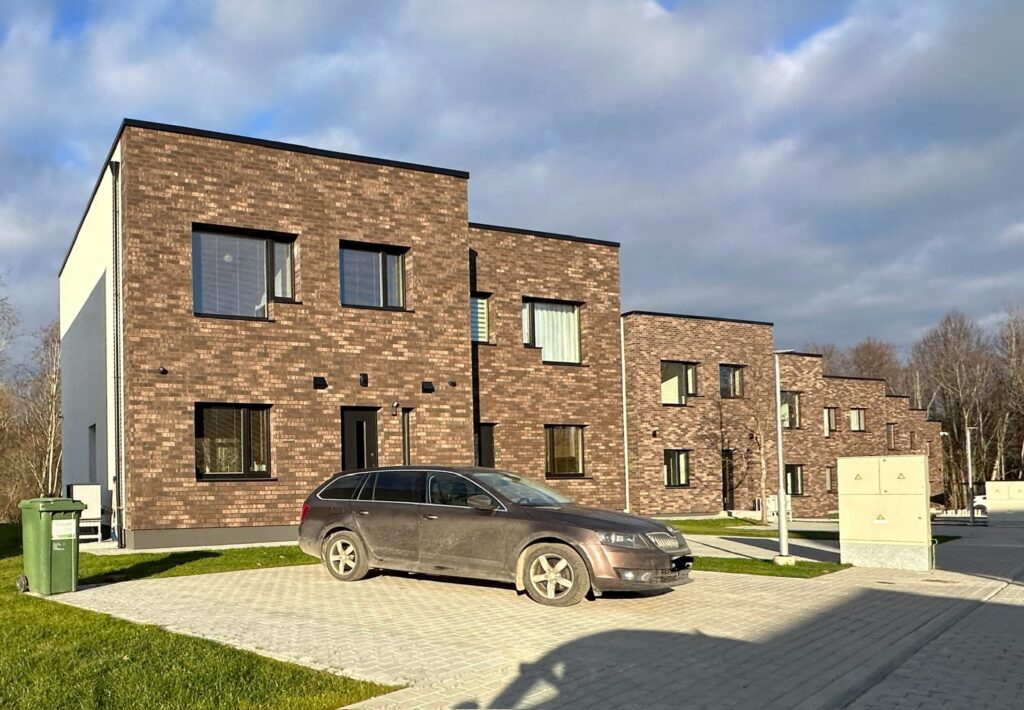 Saulės kalvos F etapas (Saulės g. 45) - Row housing - construction photos