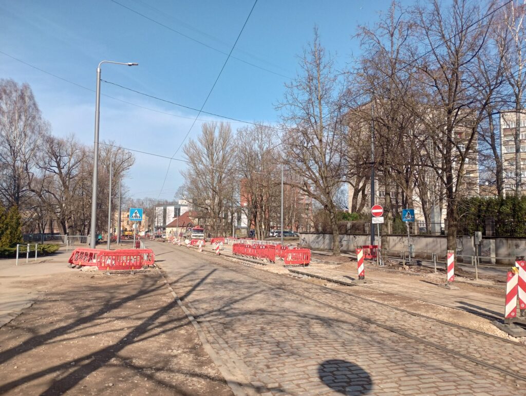 7. tramvaja maršruts - Rīgas tramvaja infrastruktūras pielāgošana zemās grīdas tramvaja parametriem (Latgales iela) - Railroad, Street - construction photos