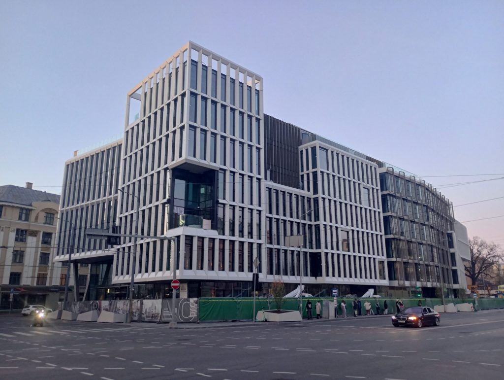 Satekles Business Center (Ernesta Birznieka Upīša iela 2, 4, Dzirnavu iela 106) - Office center - construction photos