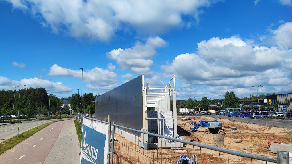 Dangeručio g. 2, 4 (Dangeručio g. 2, 4) - Shopping center - construction photos