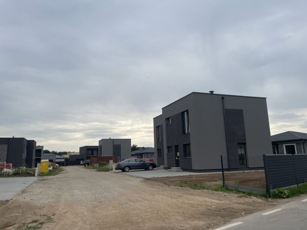 M. ir P. Šalčių g. 45-57 (M. ir P. Šalčių g. 45-57) - Rindu mājas - būvdarbu attēli