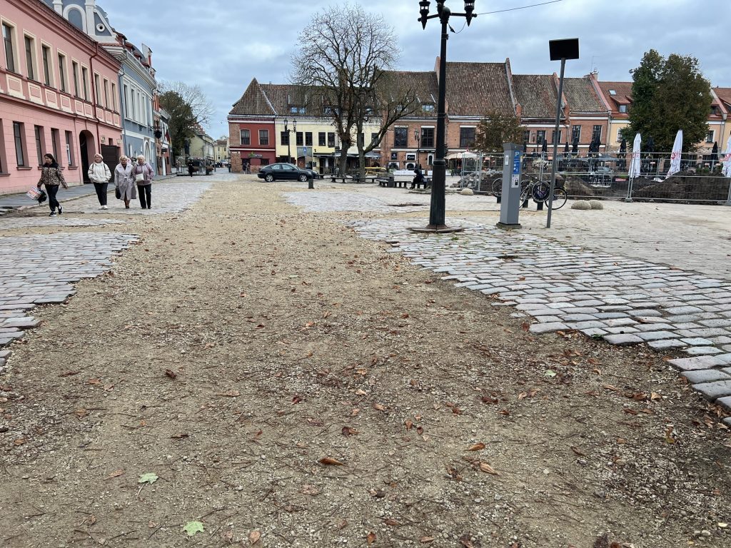 Kauno rotušės aikštė (Rotušės a.) - Square - construction photos