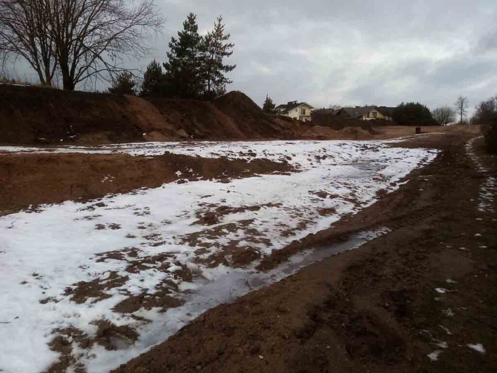 Gilužio g. (Gilužio g.) - Dviračių takas, Gatvė - statybų nuotraukos