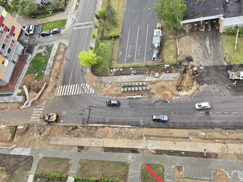 Viršilų g. nuo V. Lingio g. iki Justiniškių g. (Viršilų g.) - Bike path, Street - construction photos