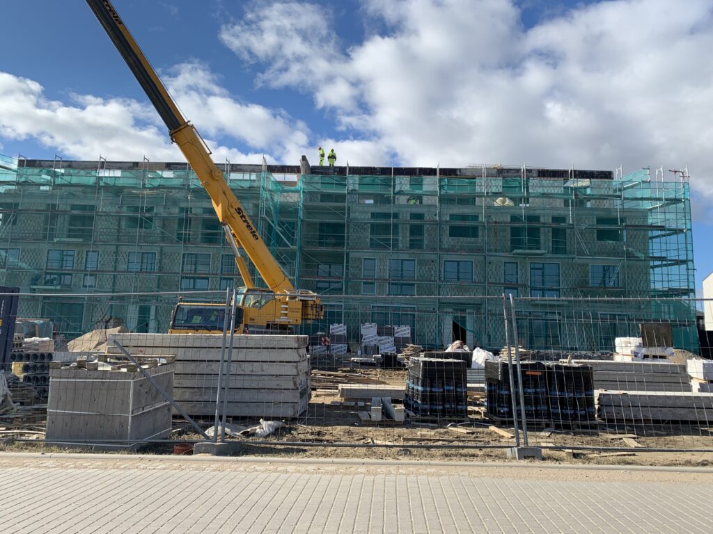 Liepų terasos | 1 etapas (A, B namai) (Arimų g. 64) - Multi apartment - construction photos